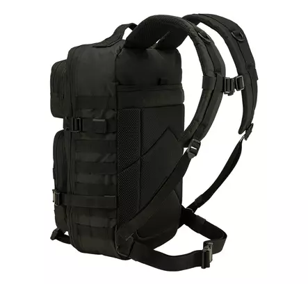 Brandit Assault Pack Patch Backpack, Large, Black - Backpacks - 8098-11002 - 2