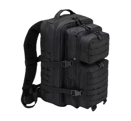 Brandit Assault Pack, Large, LaserCut, Black - Backpacks - 8024-2 - 3