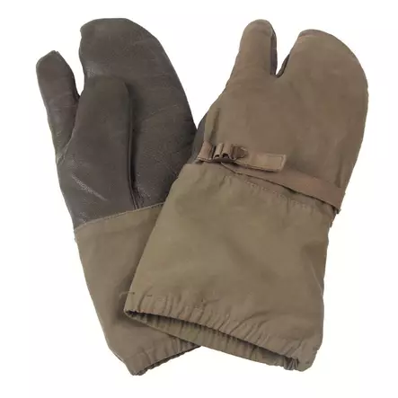 BW Leather-Canvas Mittens with Liner and Shooting Finger, Surplus - Gloves and Mittens - 615075-7-5 - 1