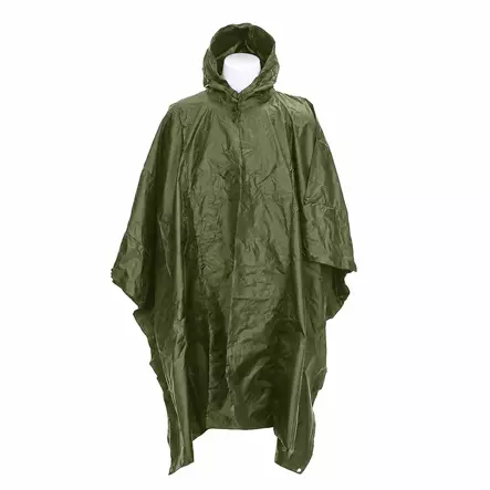 Rain Poncho, Ripstop, Green, Fostex - Rain Ponchos - 325242G - 1